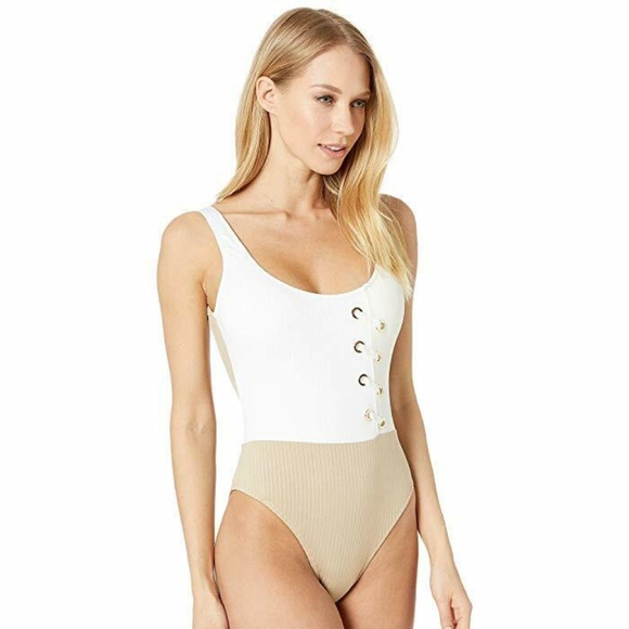 10 Crosby Derek Lam Other - Derek Lam 10 Crosby Rib Knit Color Block Swimsuit